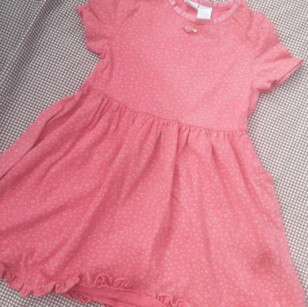 🍀3/15 Cherokee Florl Pink Girl's Dress - Picture 2 of 7